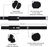 AQF Weight Lifting Straps 60CM Cotton Wrist Straps Neoprene Padding view 3
