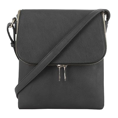 JESSIE & JAMES Concealed Carry Crossbody Bag - Lockable Gun Pocket, Vegan Leather, With Holster & Key