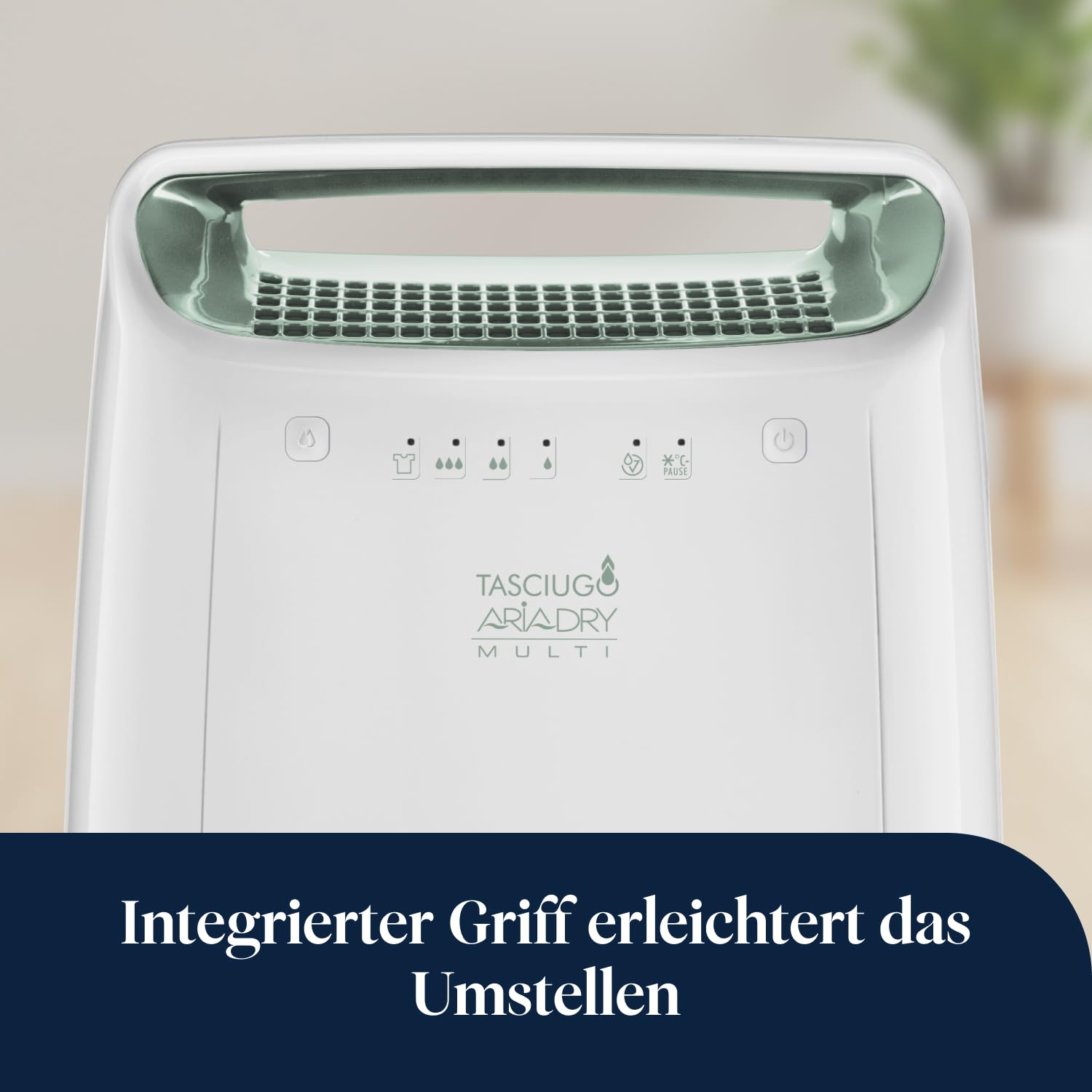 De’Longhi Tasciugo AriaDry - Tragbarer Luftentfeuchter mit 3-Fach-Filtersystem, 12L/Tag Feuchtigkeitsentzug, Wäschetrockner, Anti-Schimmel, Geringe Geräuschentwicklung, Weiß (DEX212SF) 6