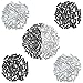 Fiada 180 Pieces Cable End Crimps Bike Cable End Caps Cable Caps for Bike Shift Alloy Road Mountain Bikes Brake Tips Shifter (Black and Silver)