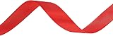 OWill Red Satin Ribbon 20mm x 22m Double Sided Polyester Gift Wrapping view 3