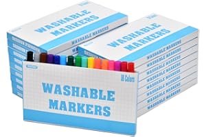 Rarlan Washable Markers Bulk, Markers for Kids, Classroom Pack, 16 Colors,18 Boxes, 288 Count