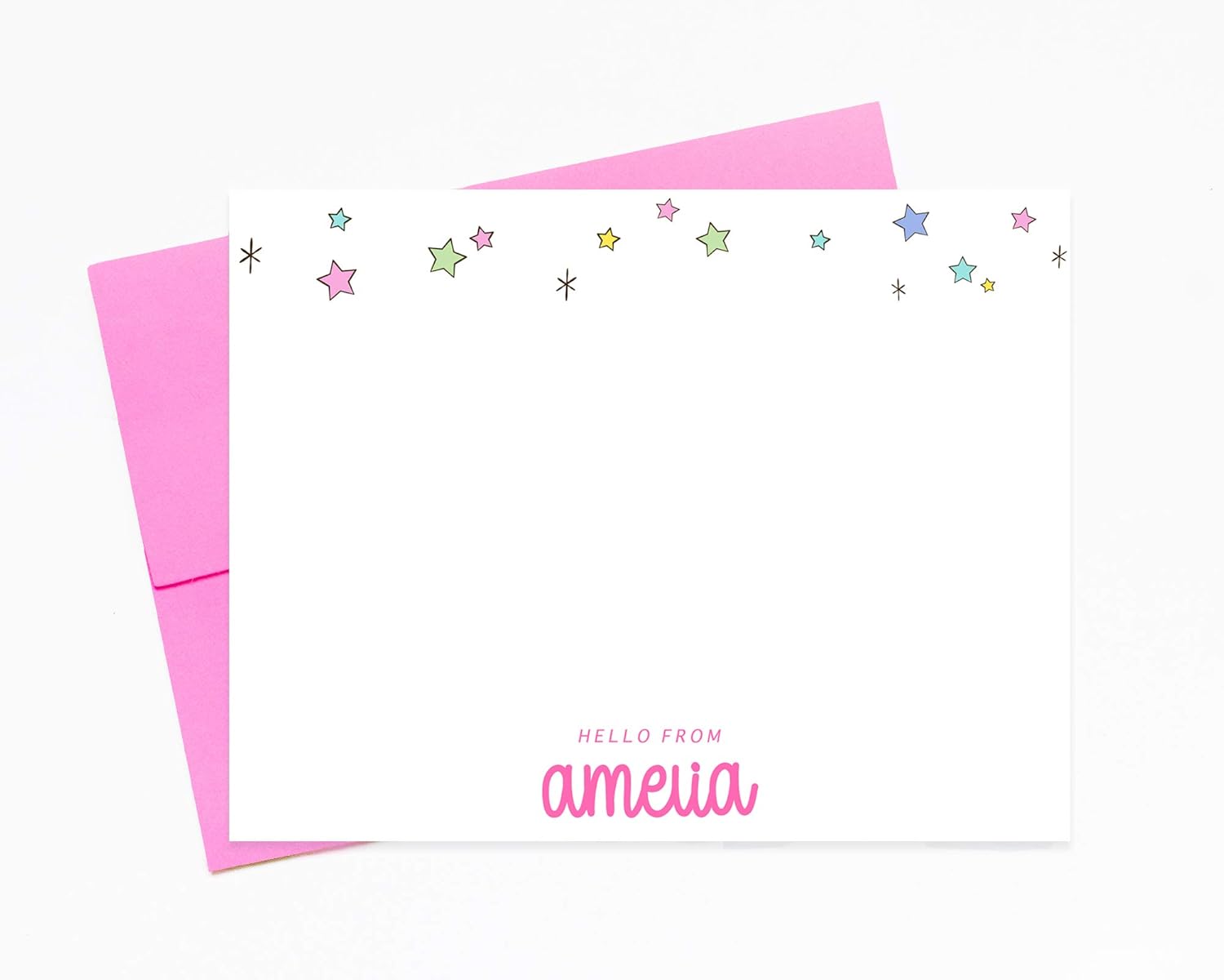 personalized stationery for girls
