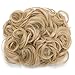 Combs Hair Bun for Updo Synthetic Hairpiece 18H613 Blonde Mix