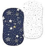 PHF 100% Cotton Bassinet Sheets 2 Pack, Soft