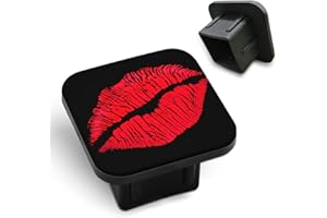 Tnomchey Red Lips Trailer Hitch Receiver Cover Cap Lipstick Kiss Attractive Beauty Women Mouth Car 2" Trailer Cover Tow Hitch