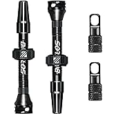 BUCKLOS Tubeless Presta Valve Stem 40/44/55/60/65/80/100mm | Tubeless Tire Valve Stems Kit with Valve Core Removal Tool,for Road/ MTB,Fit Most Bike Rims,Super Light Durable Aluminum Stem