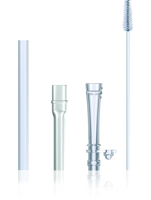 Nûby 9815 Ersatz-Trinkhalm für auslaufsichere Trinkhalmflaschen inkl. Reinigungsbürste