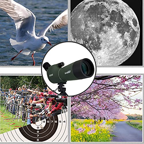 Svbony SV28 20-60x60 Zoom FMC BAK4 Waterproof Earth Telescope with Tripod and Universal Smartphone Adapter for Observation