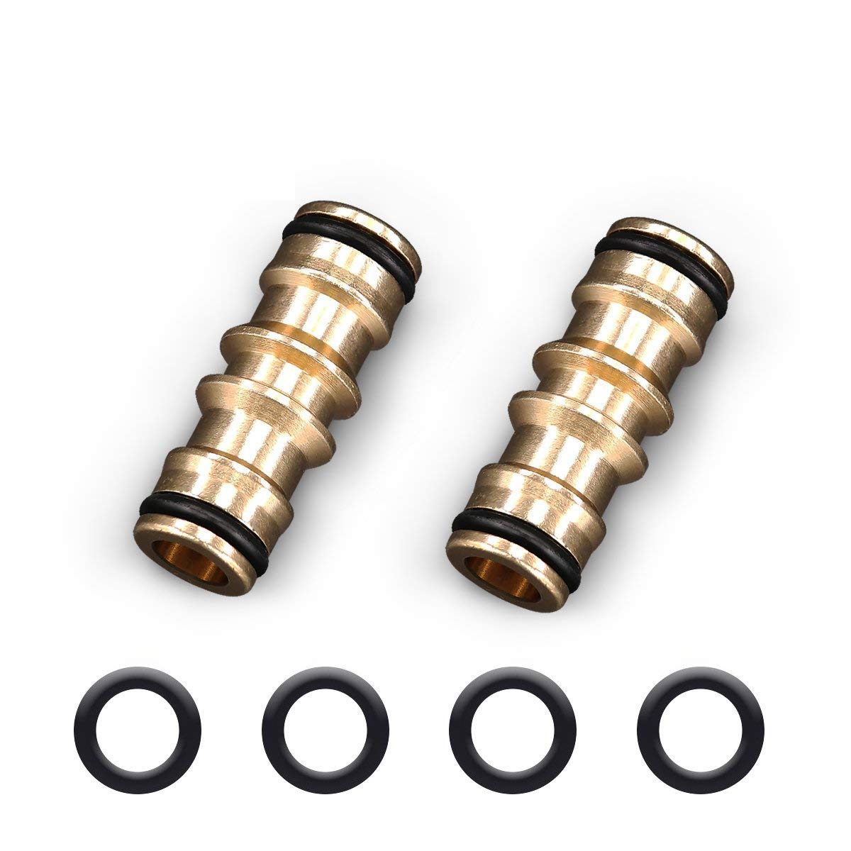 Onarway Brass Double Male Connector Hose Extenders Hose to Hose