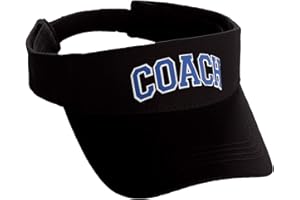 I&W HATGEAR Custom Sport Sun Visor Hat A to Z Initial Team Letters, Black Visor White Black