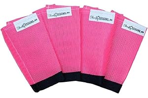 Shoofly Horse Leggins, Patented Loose Fitting Boots, Reduce Stomping, Stress & Fatigue, Breathable Plastic Mesh (Pink/Mini)