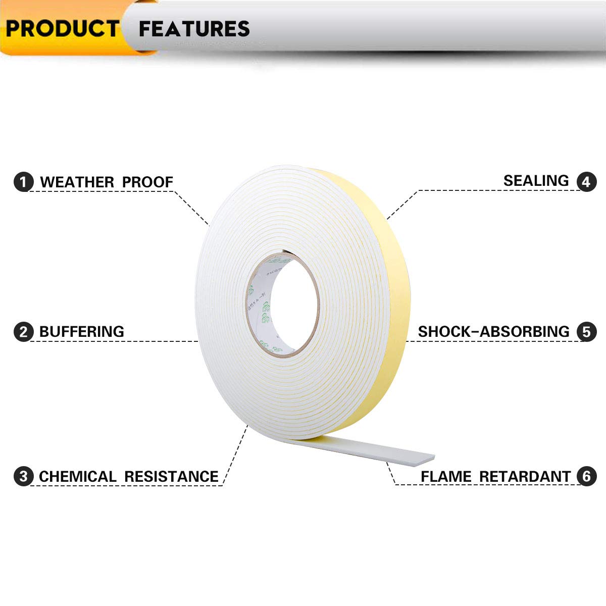 High Density Foam Seal Tape for