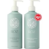 RŌZ Hydrating Sulfate-Free Shampoo and Conditioner Set, 10.1 oz Each Bottle | Cleanses &amp; hydrates to leave hair soft &amp; healthy for all hair types. Color-safe, vegan, silicone &amp; paraben-free