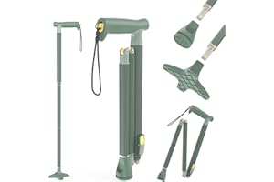 MICHAEL GRAVES DESIGN Michael Graves Quick Fold Walking Cane for Men and Women - Foldable Walking Stick for Stability and Style - Collapsible Folding Cane - Walking Sticks for Seniors & Adults