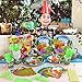 145 Pack Dinosaur Party Supplies Set Serves 16，Dinosaur Birthday Packs Including Flatware，Spoons , Plates , tablecloth，Cups，Straws，Napkins，invitation cards，Perfect Dinosaur Party Favor Pack Set for Kids Girl Boy Baby