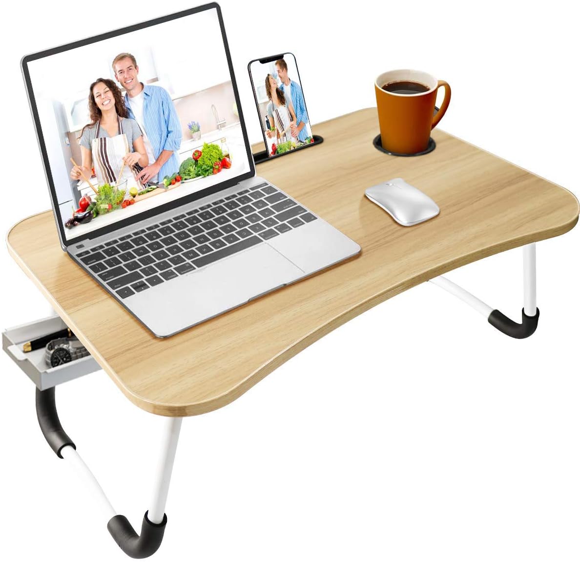 Luojuny Laptop Bett Tablett - Höhenverstellbarer Schreibtisch Für Sofa & Bett