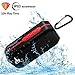 Bluetooth Wireless Speakers Waterproof IPX5 With HD Enhanced Bass Outdoor Wireless Portable Phone Speakers Built-in Mic Support FM AUX TF Card USB for iPhone iPad Android Phones Computer Etc. (Red)