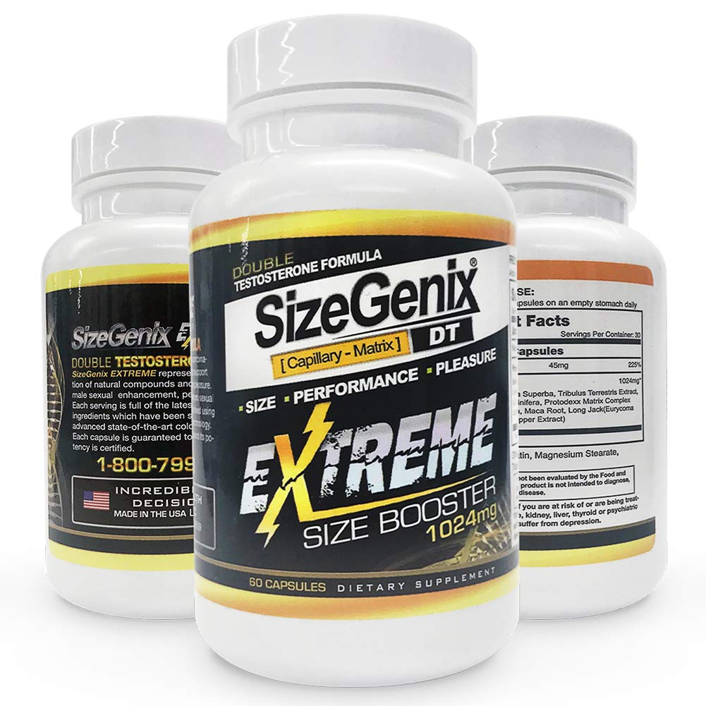 SizeGenix Extreme Size Booster 1024mg Dietary Supplement, 60