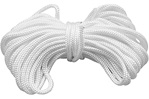 Anxingo 10M 32.8ft Heavy-Duty Pull Starter Cord, 5.0mm Nylon Recoil Rope Starter Cable, Replacement for Snow Blowers Lawn Mow