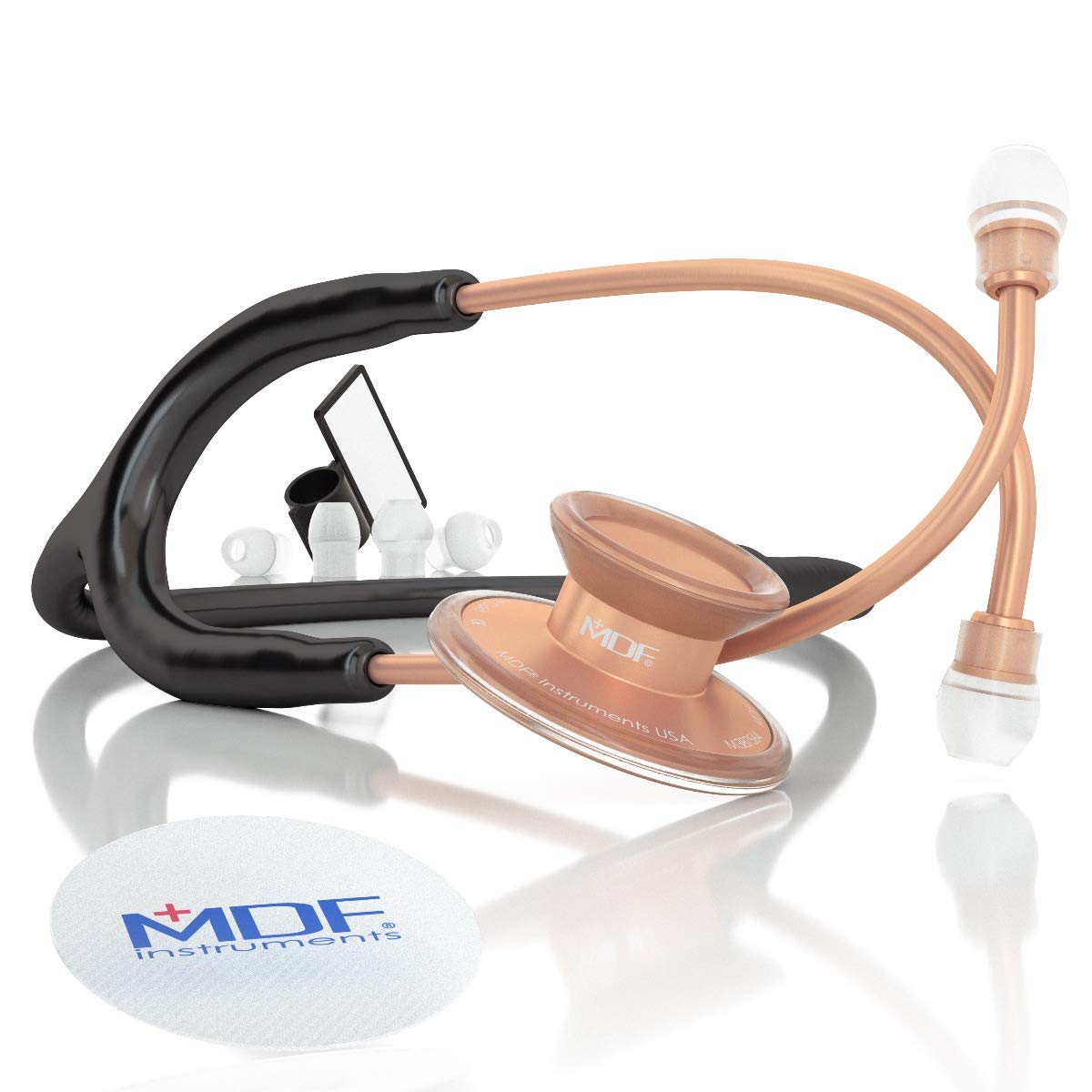 MDF Instruments, Acoustica Lightweight Stethoscope for Doctors Nurses, Students, Home Health Use, Adult, Dual Head