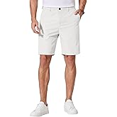 COOFANDY Men's Casual Shorts 9 Inch Flat Front Lightweight Summer Beach Vacation Shorts with 4 Pockets