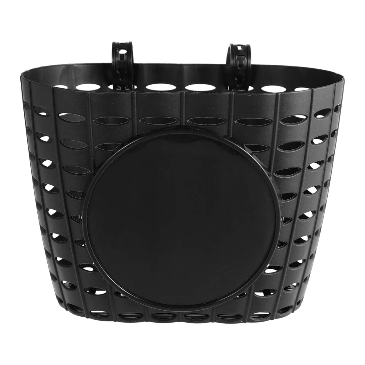 BESPORTBLE Kids Bike Basket Plastic Front Handlebar Bicycle Lift Off Baskets for Children Bike Accessories (Black) Size S