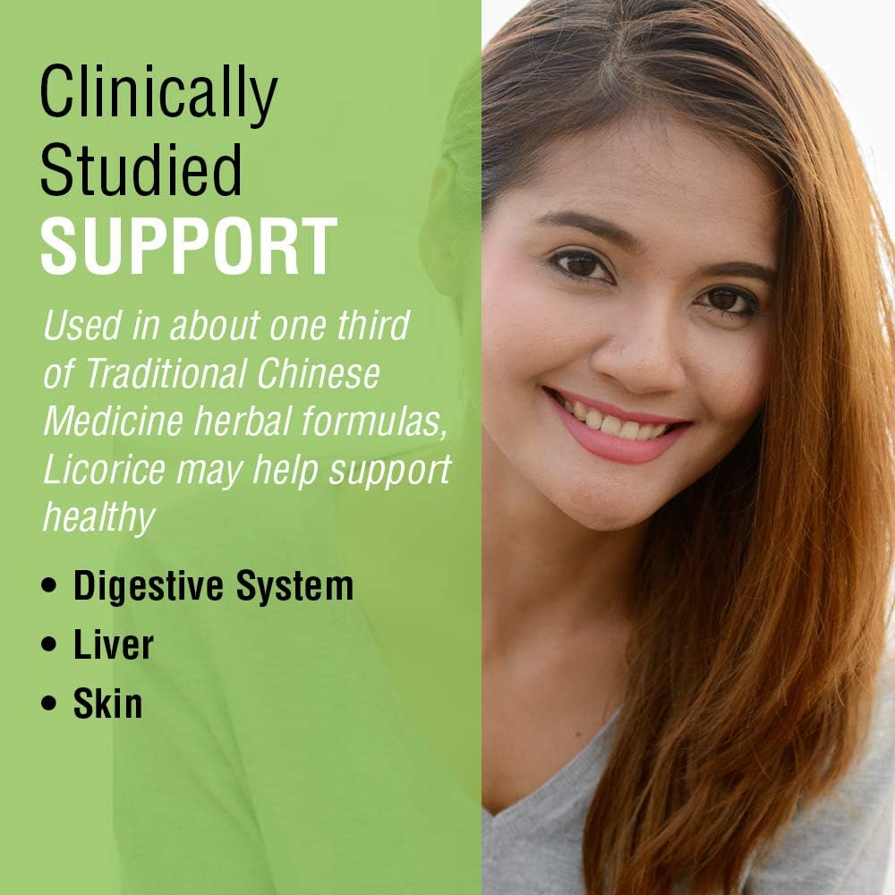 Solaray Licorice Root 450mg | Healthy Digestive System, Liver & Menopausal Support Formula | Non-GMO | Vegan | 100 VegCaps: Health & Personal Care