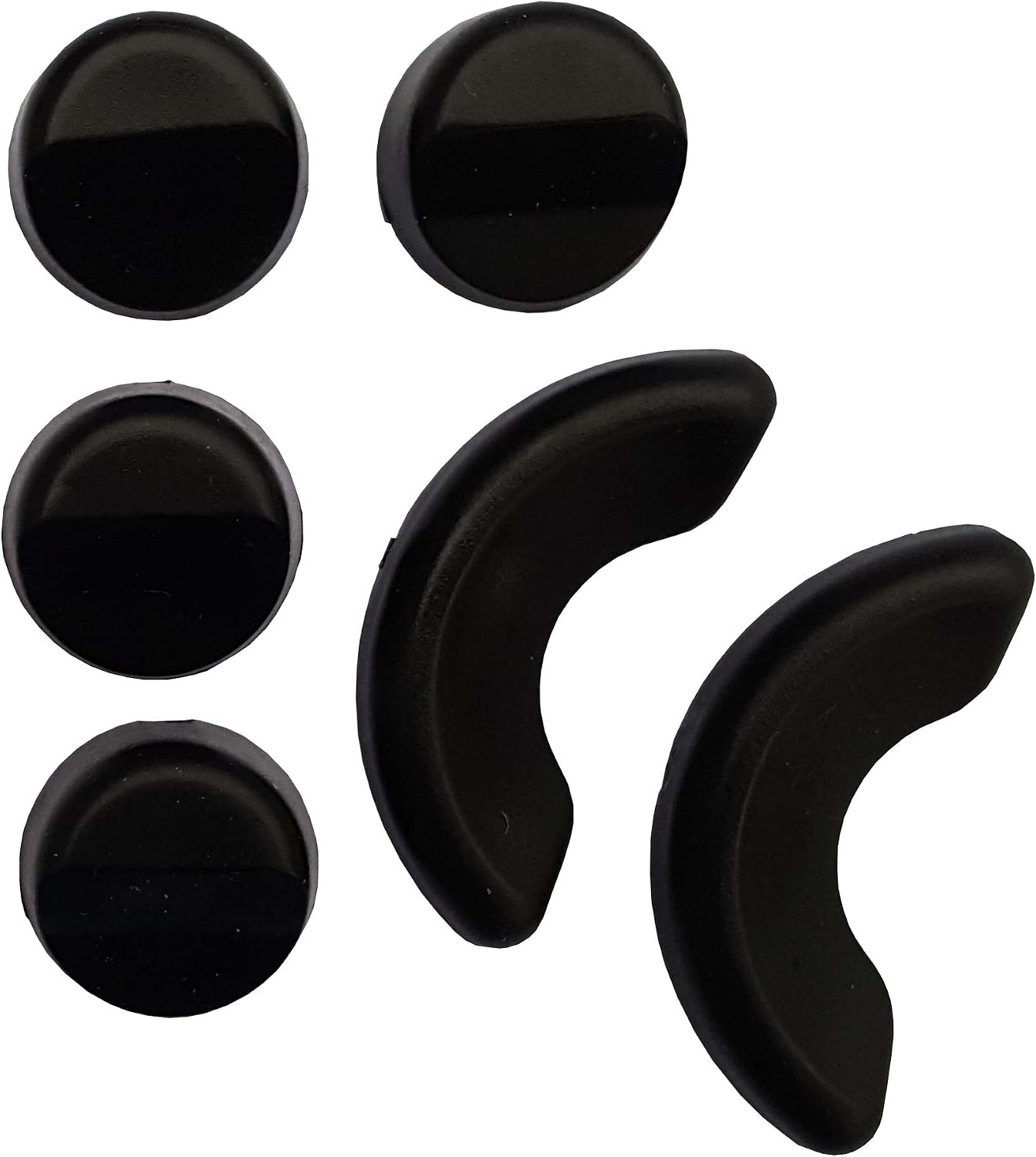 Acclaim Umpire Solid Rubber Bowling Measuring Wedges 6 Set 4 Round 2.8 cm x 1.5 cm 2 Semi Circle 6 cm x 2.5 cm