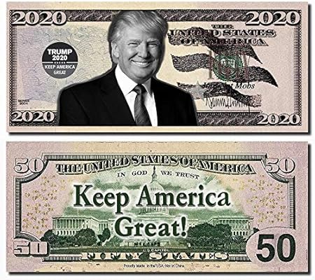 Trump Best Real Looking Play Money Real Size Color Double Sided 50 Bills Of 50 That Resembles 50 States 2 Packs 25 Per Pad Buy Online At Best Price In Uae Amazon Ae