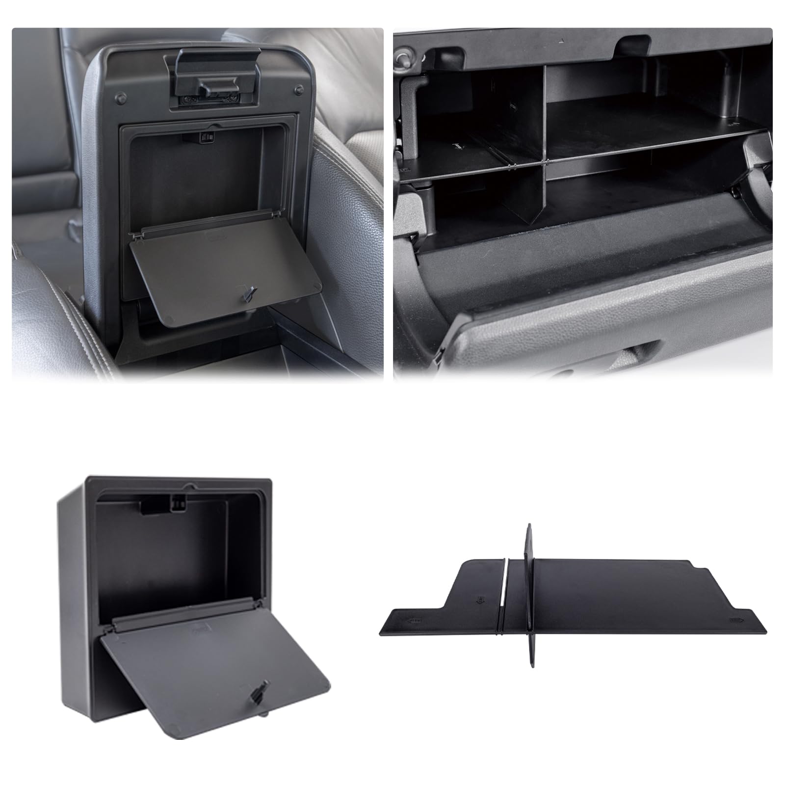 JDMCAR 2PCS Hidden Storage Box and Glove Box Organizer Compatible with 2025 2026 Toyota 4Runner Accessories Image