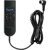 EMCOVE 6 Button 5 Pin Bed Motor Remote | Fits for Okimat II | Okin Adjustable Bed | Remote Control Replacement Parts | Easy-to-Use Hand Controller