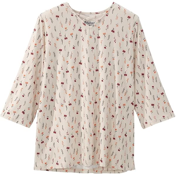 Ovidis Adaptive Top With Open Back For Seniors & Disabled Women - Floral Print With Snap Closures