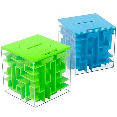 Buy 2 Pack Money Maze Puzzle Box Perfect Money Holder Puzzle And Brain Teasers For Kids And Adults Online In Indonesia B08frq64pq