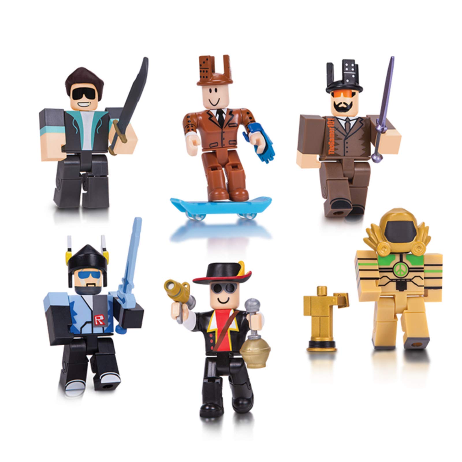 Colección de acción de Roblox - Paquete de seis figuras de Legends of Roblox [Incluye artículo virtual exclusivo]