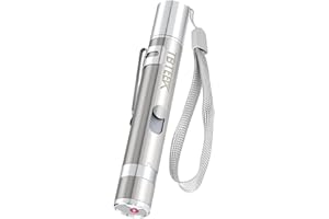 TBTeek Cat Toys, USB Rechargeable Kitten Toy, 3 Light Modes & 5 Adjustable Patterns, Portable Interactive Pet Dog Cat Mouse Toy for Fun Chase Play Exercise