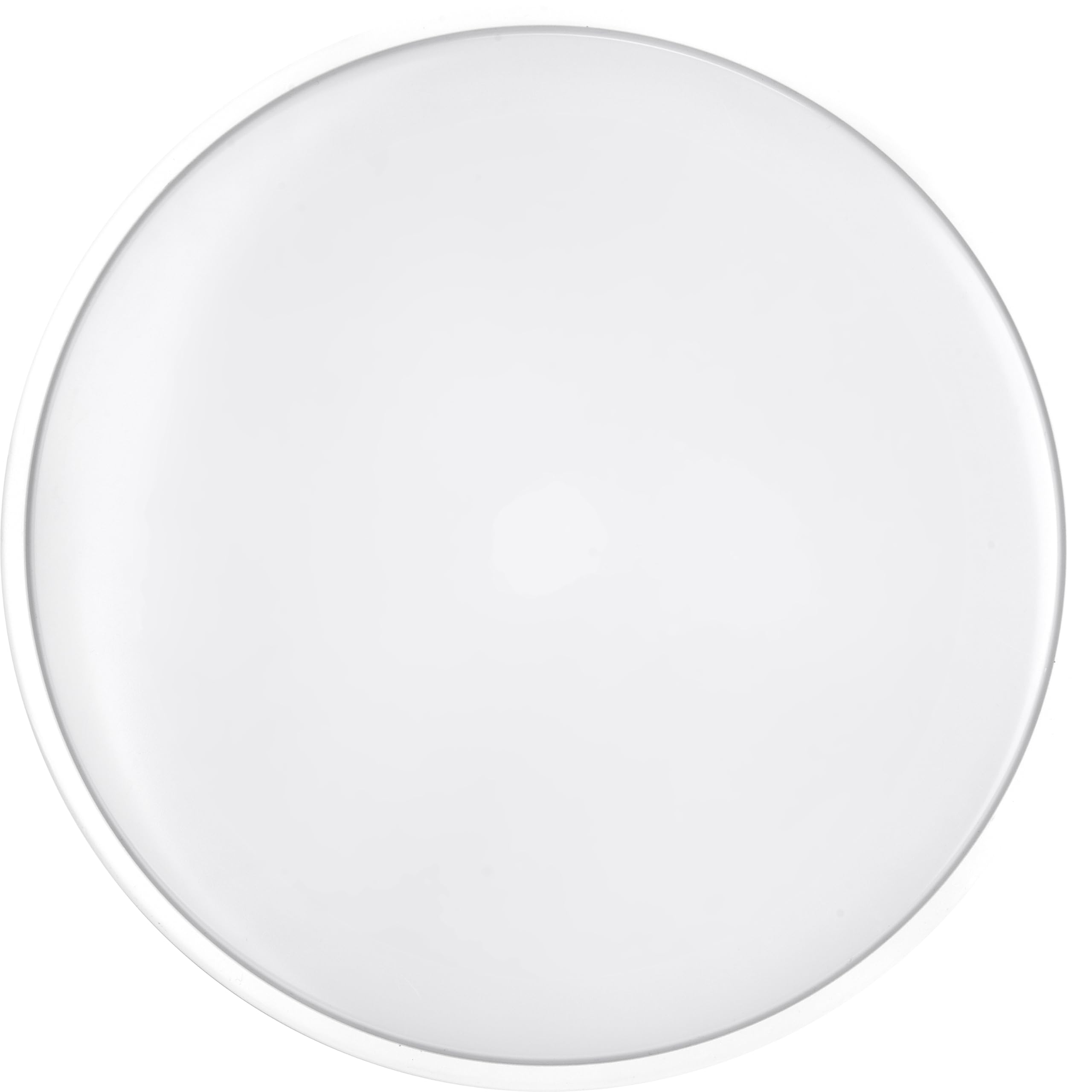 Luceco Eco Indoor LED Bulkhead Light with Colour Change Temperature (CCT), Decorative Interior Lighting, Round, White, IP54, 18W, 1350lm, 4000K, EDSL33WH13CC