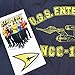 Popfunk Star Trek USS Enterprise T Shirt (Medium) Navy