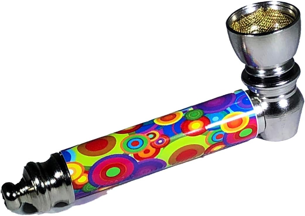 Super Bowl 2020 - Unique Rainbow Gobstopper Bubbles Art Pipe Tamper Tool - Unbreakable Portable Durable Compact Personal Accessory Discrete High Quality Gift Medicinal Relaxing Stress Relief (S1-24)