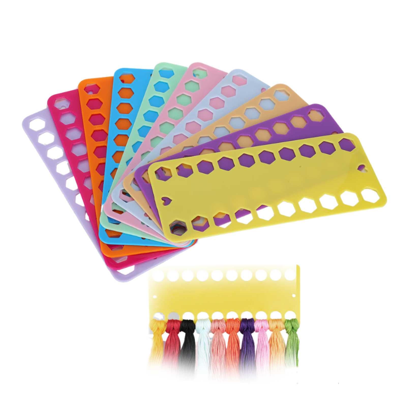 Embroidery Floss Organizer 20 Pack Cross Stitch Thread Holder Storage Tool Embroidery Thread Organiser Cards Holder Thread Cardsholder Finishing Board for Cotton Thread Craft DIY Sewing Storage