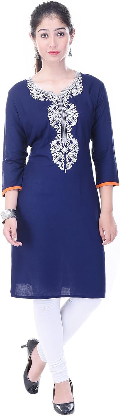 The Black Bee Bollywood Indian Designer Jaipuri 100% Cotton Kurti Kurta Party Wear