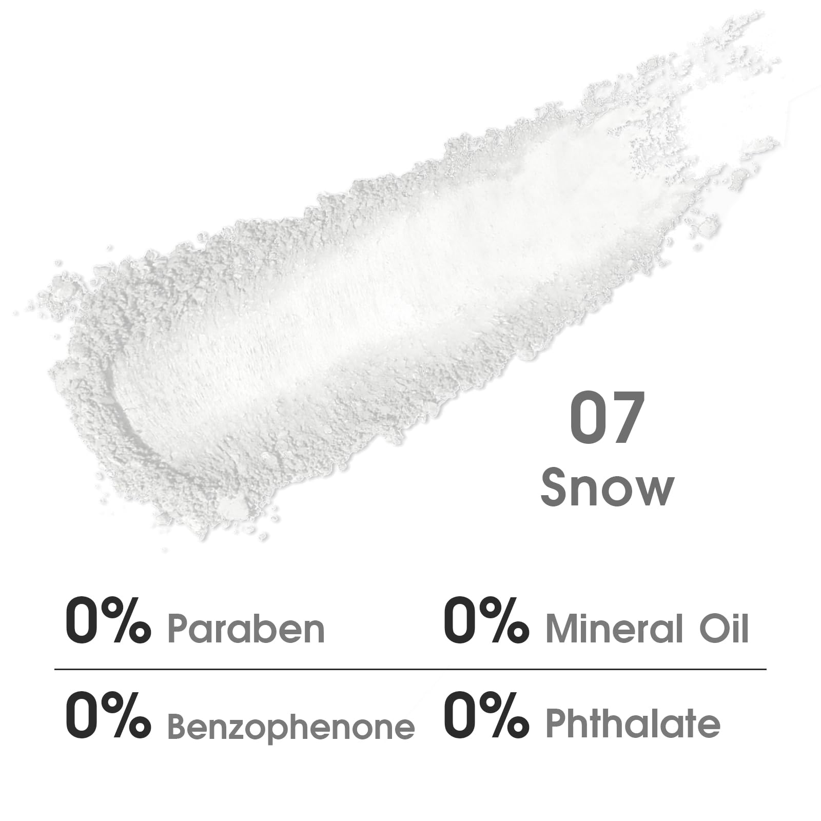 UCANBE White Single Eyeshadow Palette, Highly Pigmented Matte Eye Shadow Powder, Professional Long-Lasting Waterproof Makeup Palette