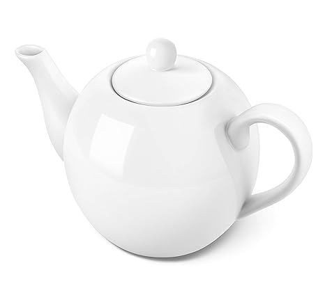 Amazon.com: DOWAN Tetera de porcelana, 40 onzas, taza de té ...