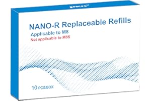 CLETINA 10PCS M8 NANO Replaceable Refills - NANO Tatoo Original Replacement Needle Cartridge Refills(NANO)