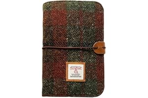 TAILORMAP Harris Tweed A6 Notebook Binder 6 Ring Planner, Wool Fabric Refillable Budget Binder,A6 Refill Paper and Planner Inserts,Journals for Writing,A6 Size (Tarzan)