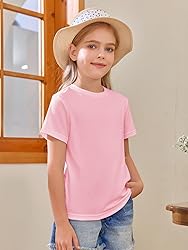 Girls Short Sleeve T Shirts Kids Summer Tops
