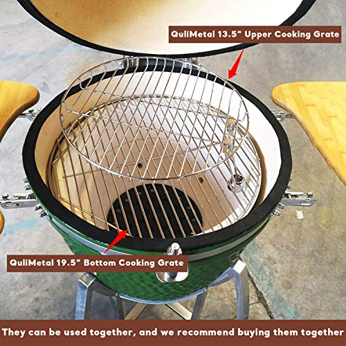QuliMetal 19.5 Inch SUS 304 Round Cooking Grate Cooking Grid for Akorn