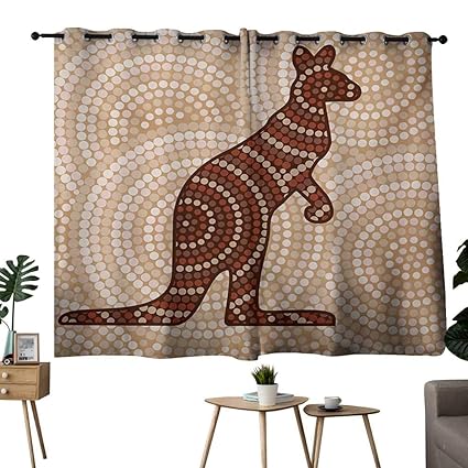 Amazon Com Nuomanan Kitchen Curtains Tropical Animals Aboriginal