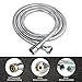 HOMEIDEAS Flexible Shower Hose Stretch 59-Inch to 79-Inch Stainless Steel Extra Long Shower Hose Replacement Handheld Shower Head Hose Extension, Polished Chrome