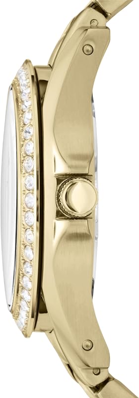 Montre pour Femmes Riley, Mouvement Quartz Multifonctions, 38mm, boîtier en Acier Inoxydable Or et Bracelet en Acier Inoxydable, ES3203